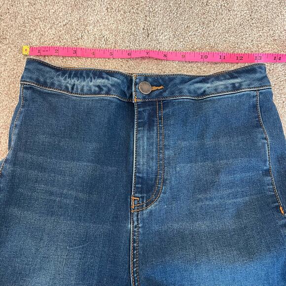 Free People Dark Blue Flare Jeans - Picture 6 of 10